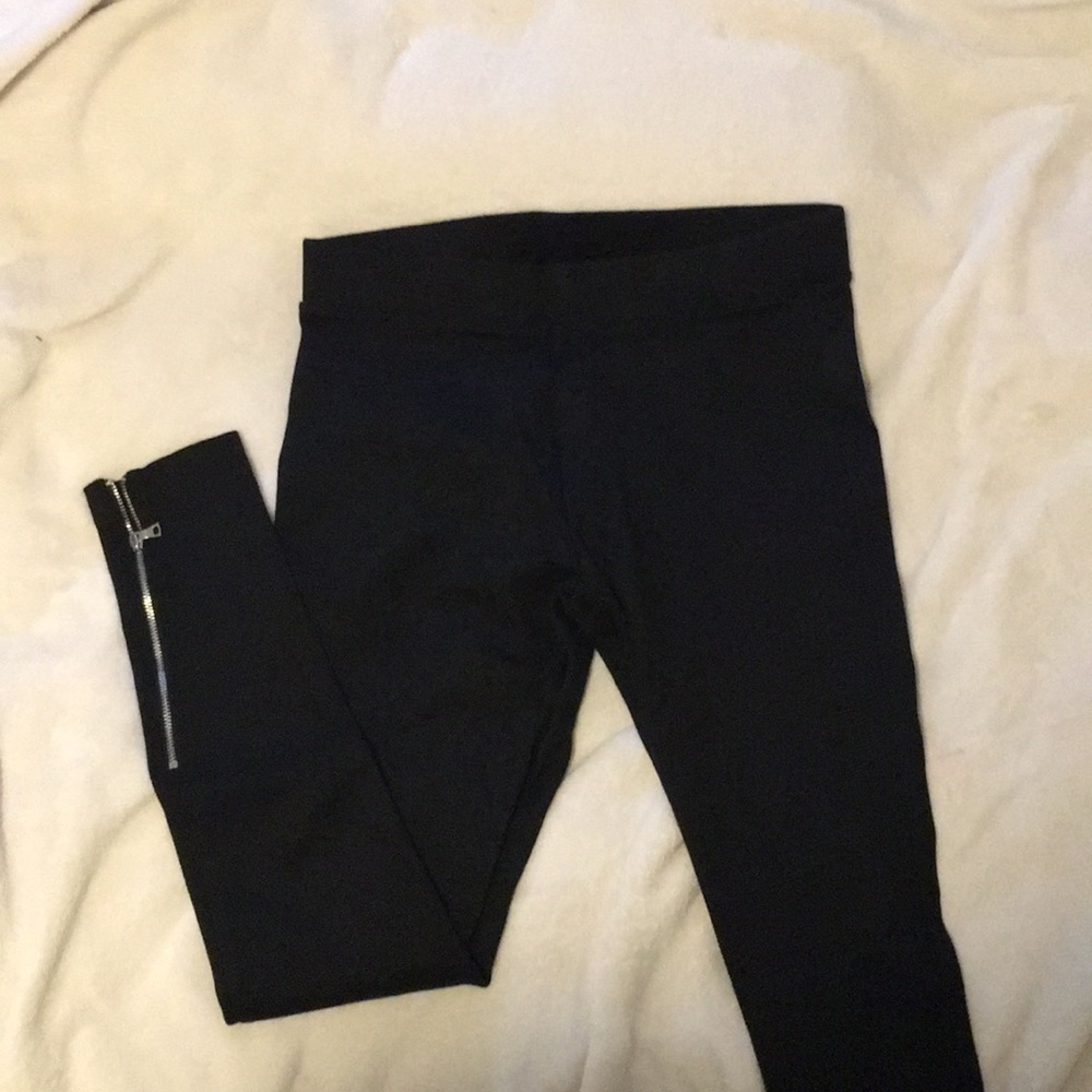 Gap zip ponte knit fabric leggings